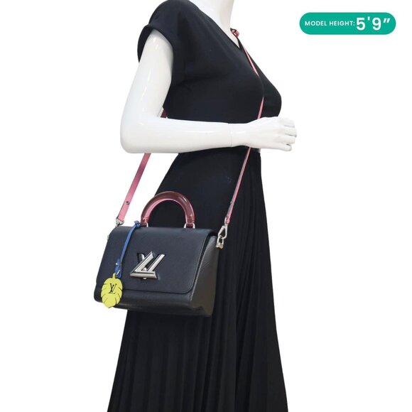 Louis Vuitton  Twist Short Handle Epi Leather Crossbody Bag Black - Picture 2 of 16